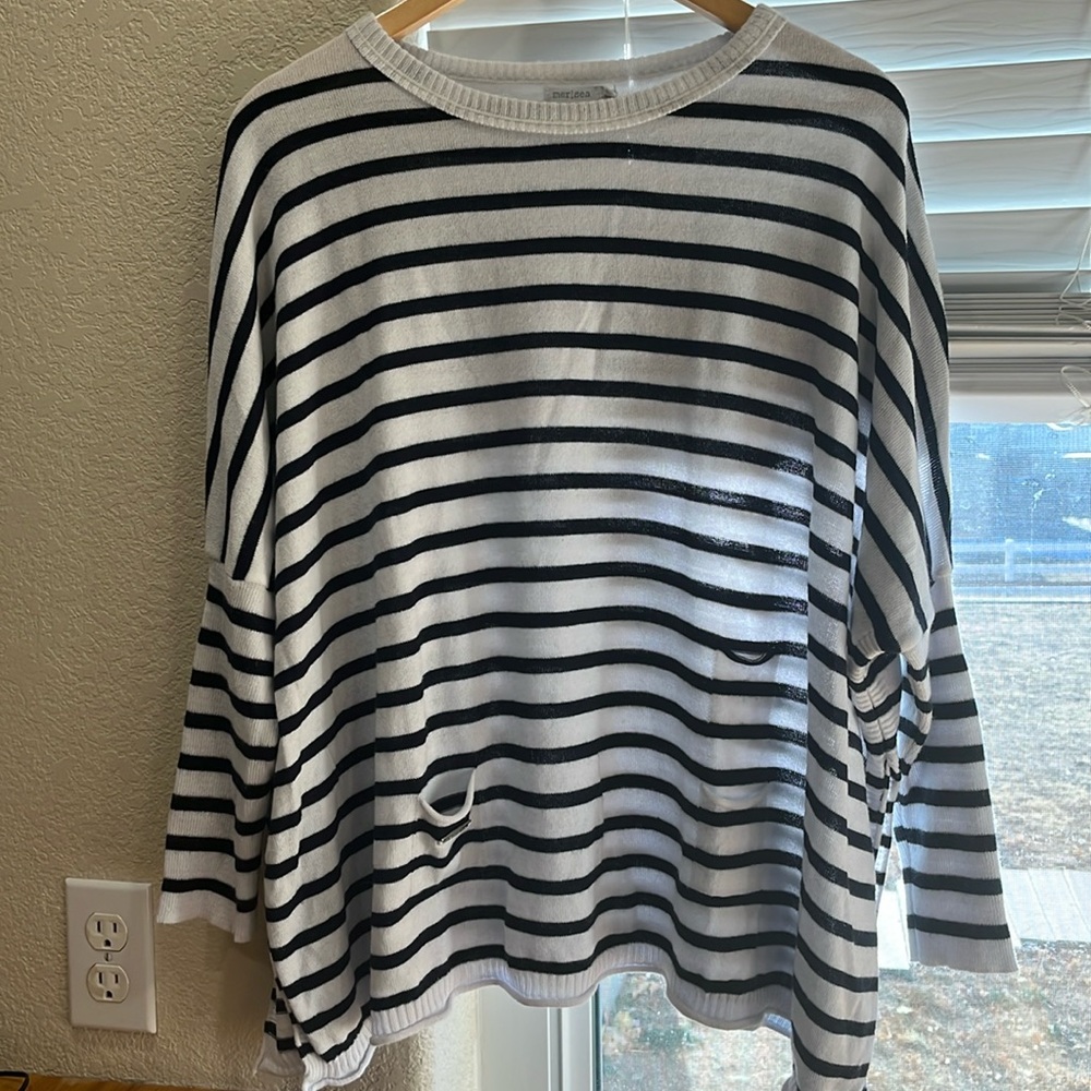 OS Mersea Catalina sweater (navy/white stripe)